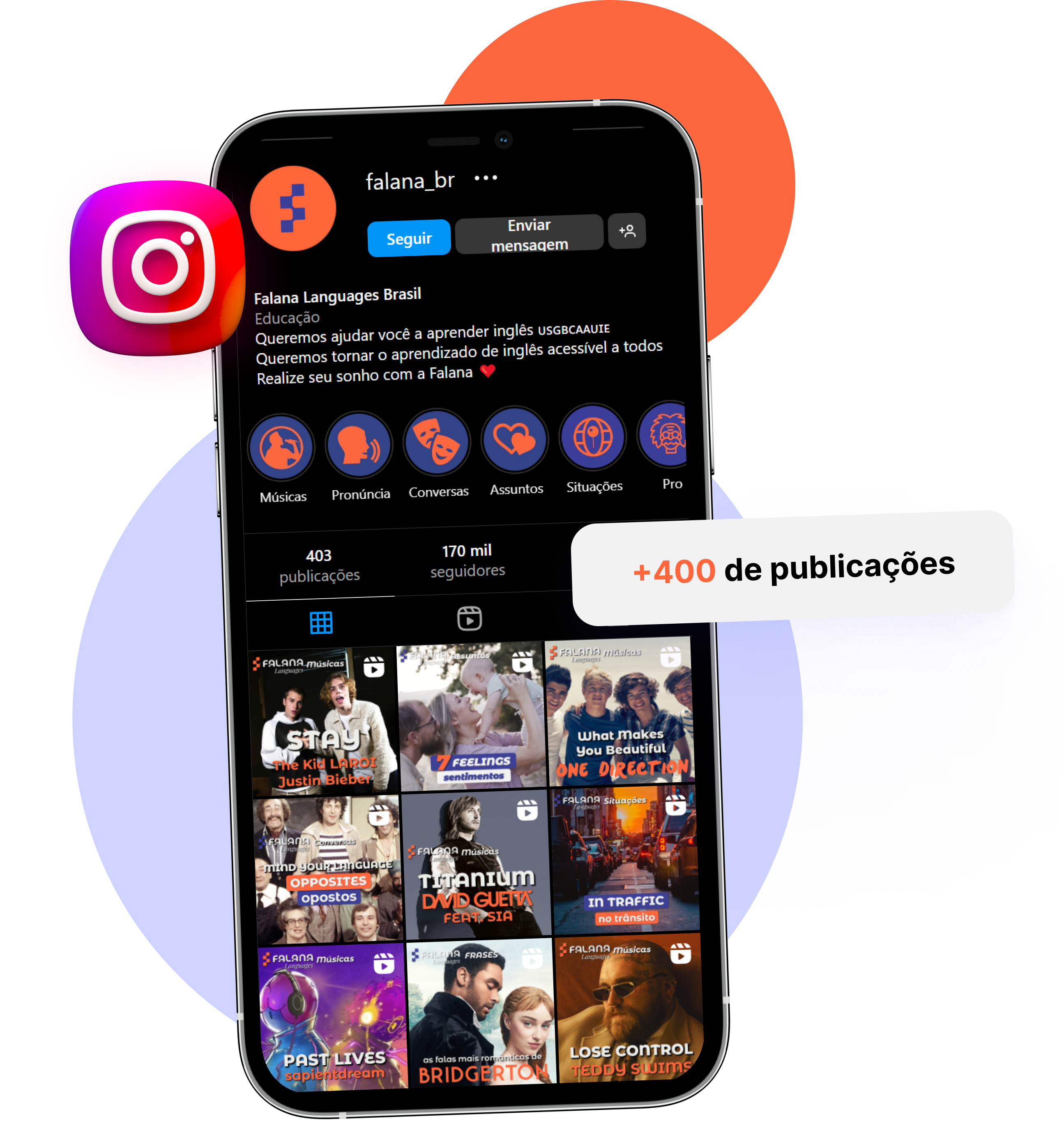Screenshot do instagram